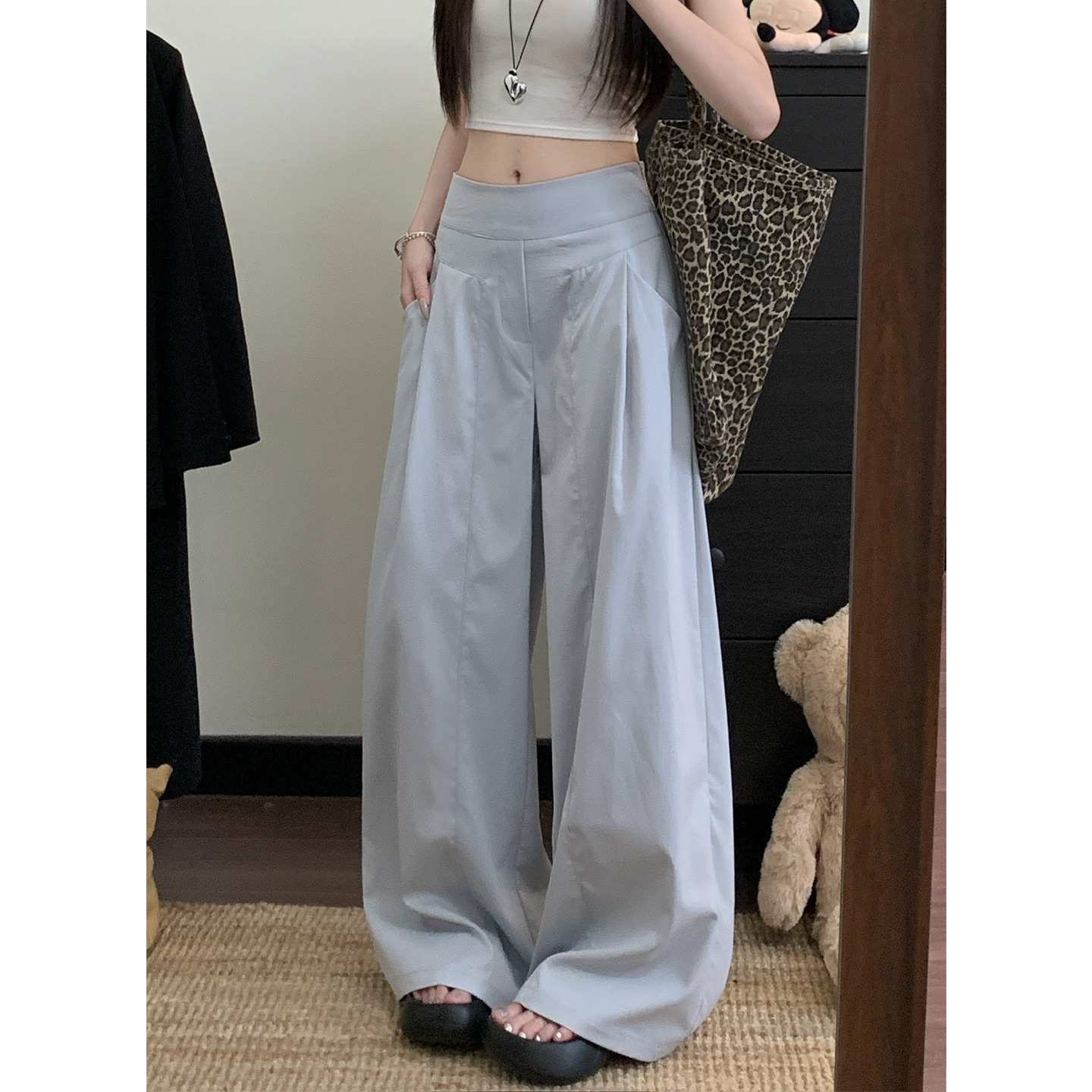 파란색