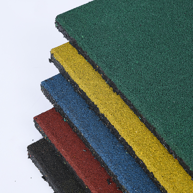 定制橡胶砖户外幼儿园防摔橡胶地垫5cm减震地胶砖公园健身橡胶砖