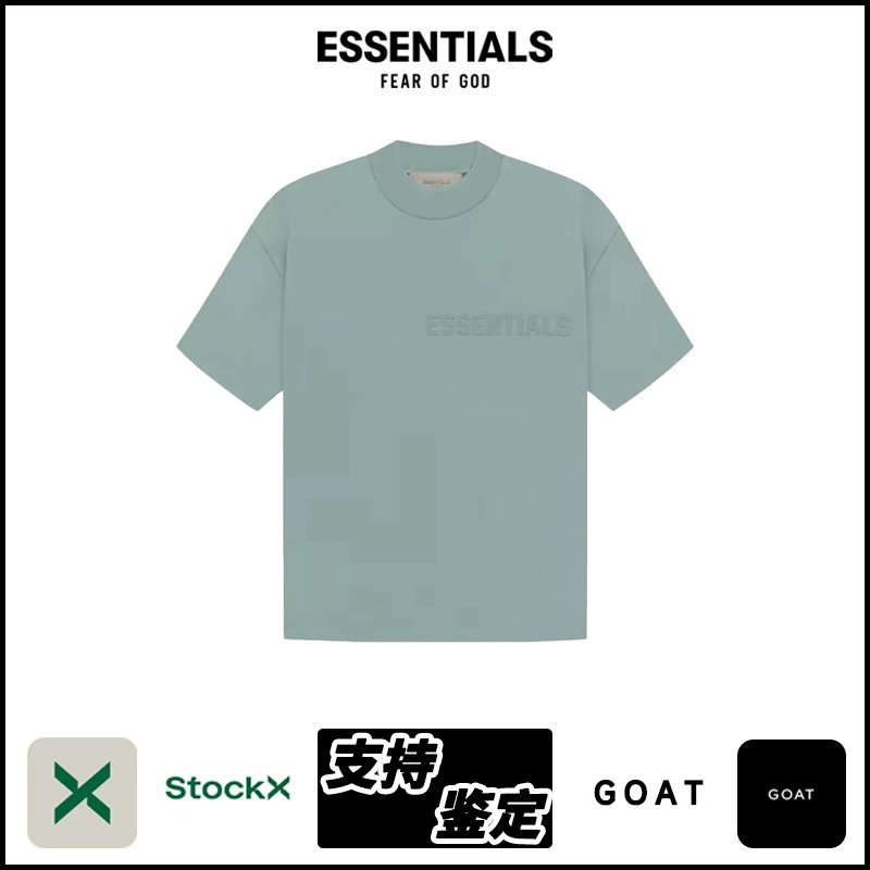 Футболка ESSENTIALS SS23 с круглым вырезом и короткими рукавами, унисекс, модная