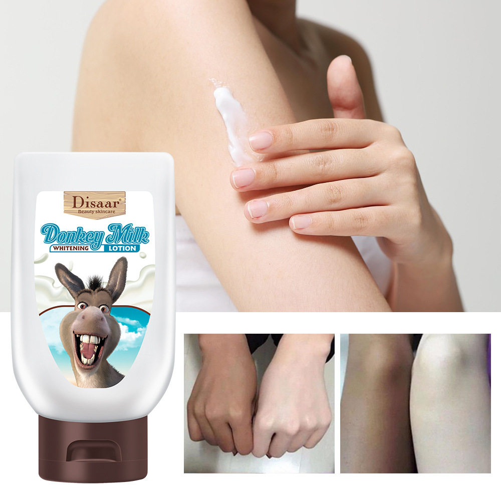 Moisturizing, Donkey Milk Brightening, Refreshing, and Non greasy VC Skin Care Moisturizing Body Lotion_voghion.com