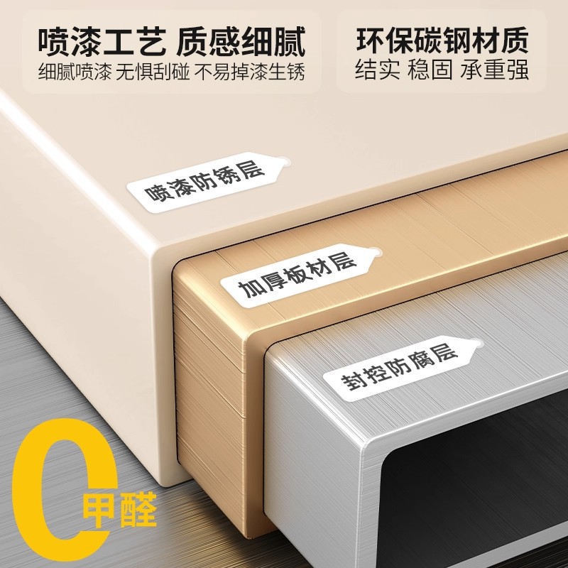 Mesa de cabezal de cama pequeña y simple, estante de cabezal de cama moderno con lámpara de hierro forjado, tablero de borde móvil creativo