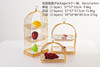 Cross -border hot -selling ceramic bird cage cake shelf wedding dessert dessert display shelf creative fruit disk cake plate