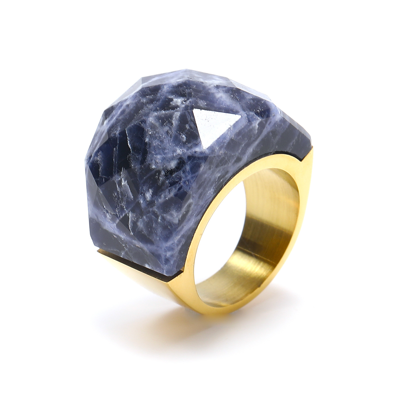 18g Weight Rhinestones Inlay Material Rings Classification 1 Piece Quantity Holiday, Daily Occasion Titanium Steel Material Color Block Pattern Men's Gender Inlay Design Simple Style, Classic Style Style Simple Style Classic Style Color Block Titanium Steel Inlay Rhinestones Men's Rings 19