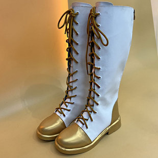 Ghost Blade cos chestnut flower falling xiangnaihu cosplay lace-up white boots chestnut flower falling xiangnaihu cos shoes