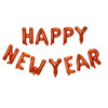 Cross -border 16 -inch Happy New Year New Year's Happy Letter Aluminum Film Balloon Set