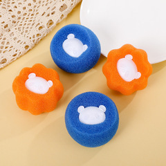 Washing Machine Sponge Cleaning Ball Hair Sticker Dirt Remover Washing Anti-Tangle Sponge Ball Magic Stain Cleaning Gadget