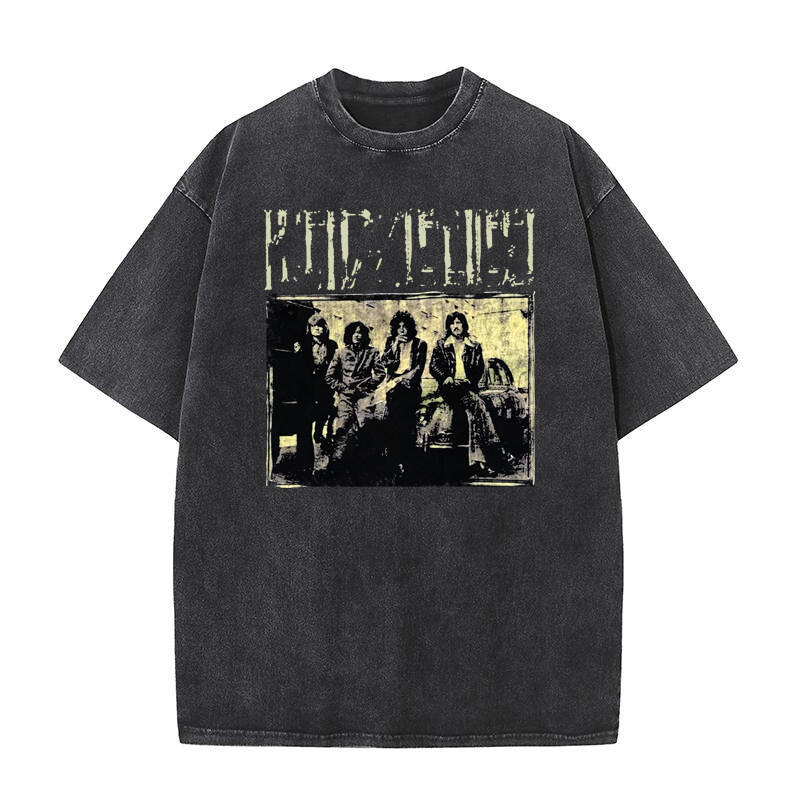 Other Led Zeppelin T-shirt Waffle Knit Boxy Washed Black