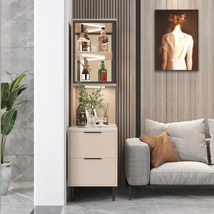 Sofa Side Table Rock Board Corner Table Living Room Wall Side Cabinet Side Cabinet Modern Simple Corner Storage Cabinet Storage Cabinet Light Luxury