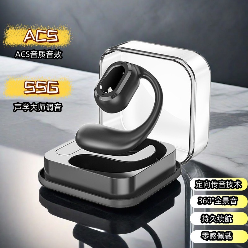 Single-ear OWS Real Wireless Bluetooth headset cross-border ultra-long endurance touch call business sports fashion style headset