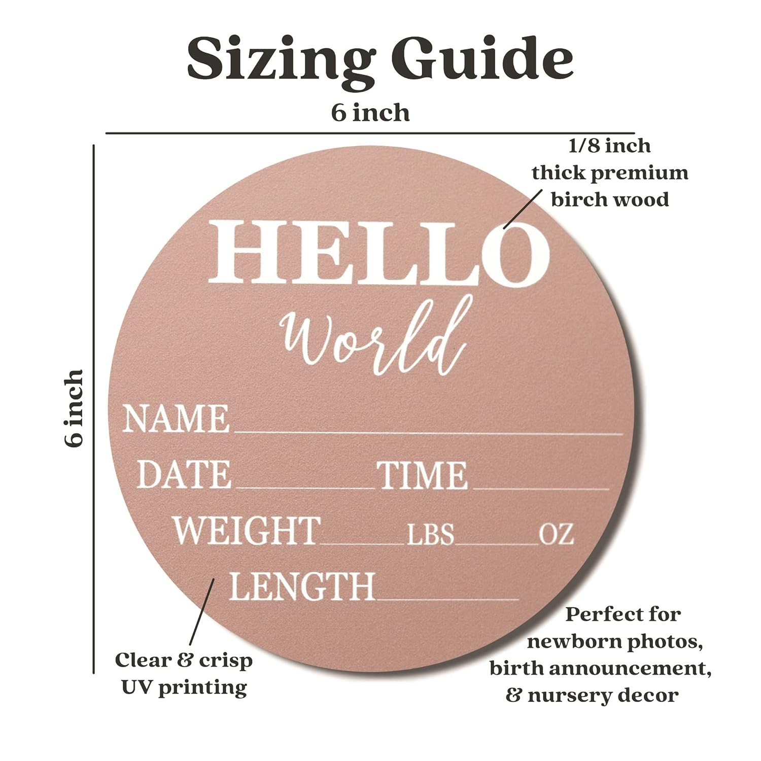 Hickory Hollow diseño-Logotipo de boletín de bebé diseñado para niños y niñas nuevos (base de color)-