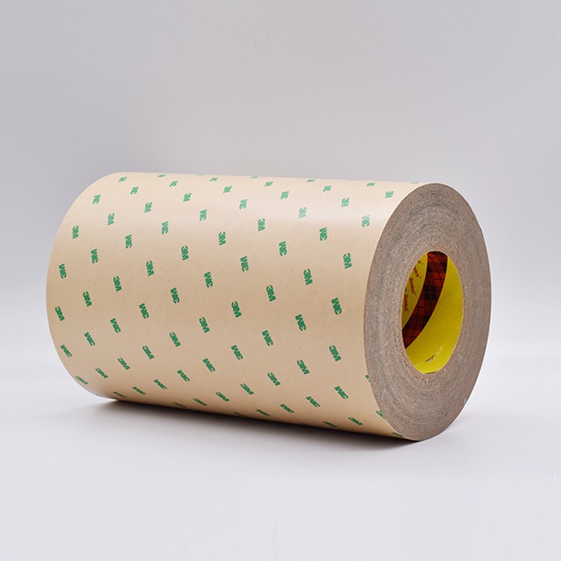 3M99786无纺布透明强力高粘厚度0.14MM五金铭牌粘接棉纸双面胶带