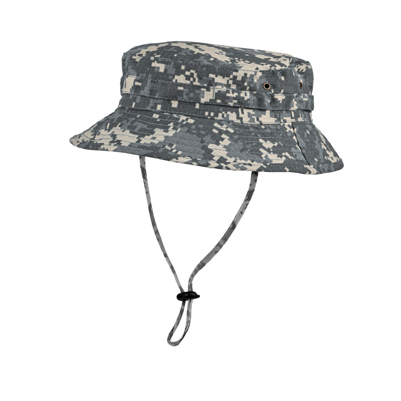 Sombrero de pescador de ala ancha transfronterizo, gorra deportiva para hombre para exteriores, sombrero de ciclismo con protección solar, sombrero de camuflaje para montañismo.