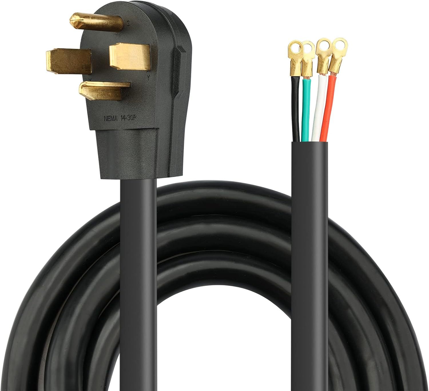 RVMATE 4 爪 SRDT 干燥线 5 英尺,30 安培电器电源线(NEMA 14-30P