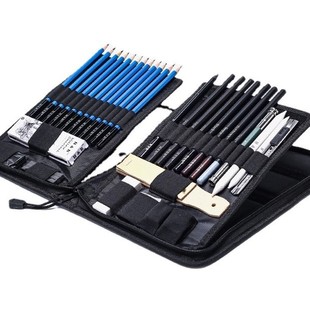 Factory wholesale sketch kit 42 pieces art supplies painting sketch pencil beginner color painting bag