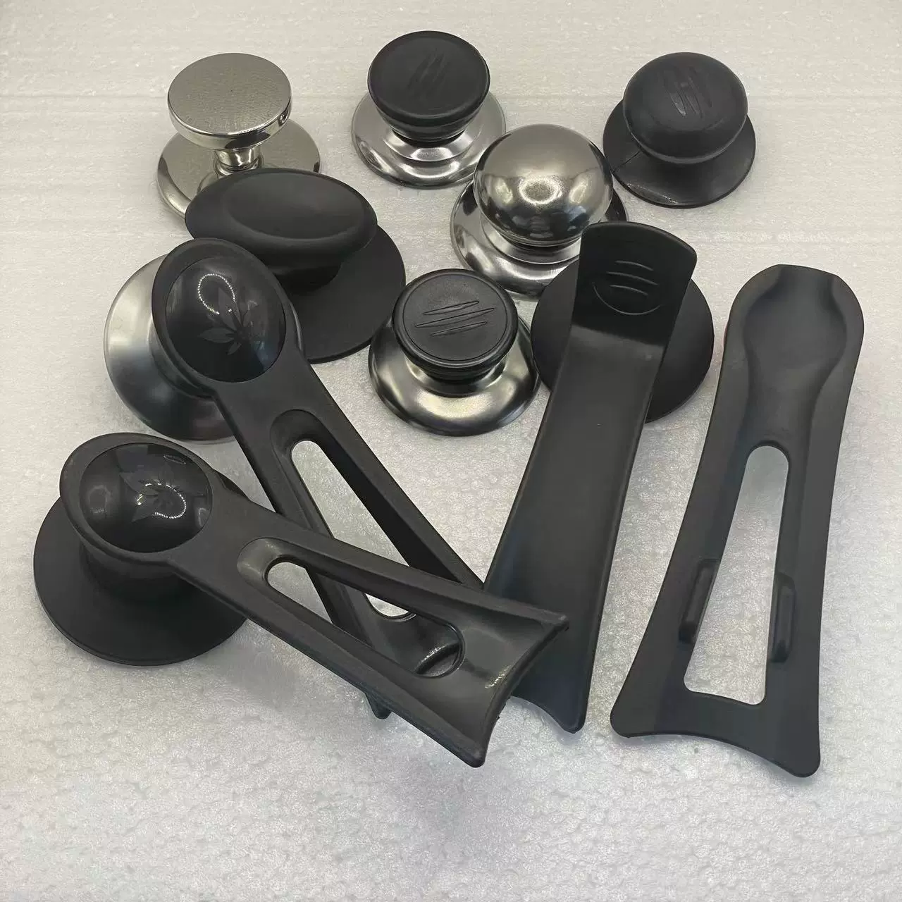 不锈钢顶珠盖钮盖帽 通用锅盖把手防烫珠 可立柄钢珠电木珠塑料珠