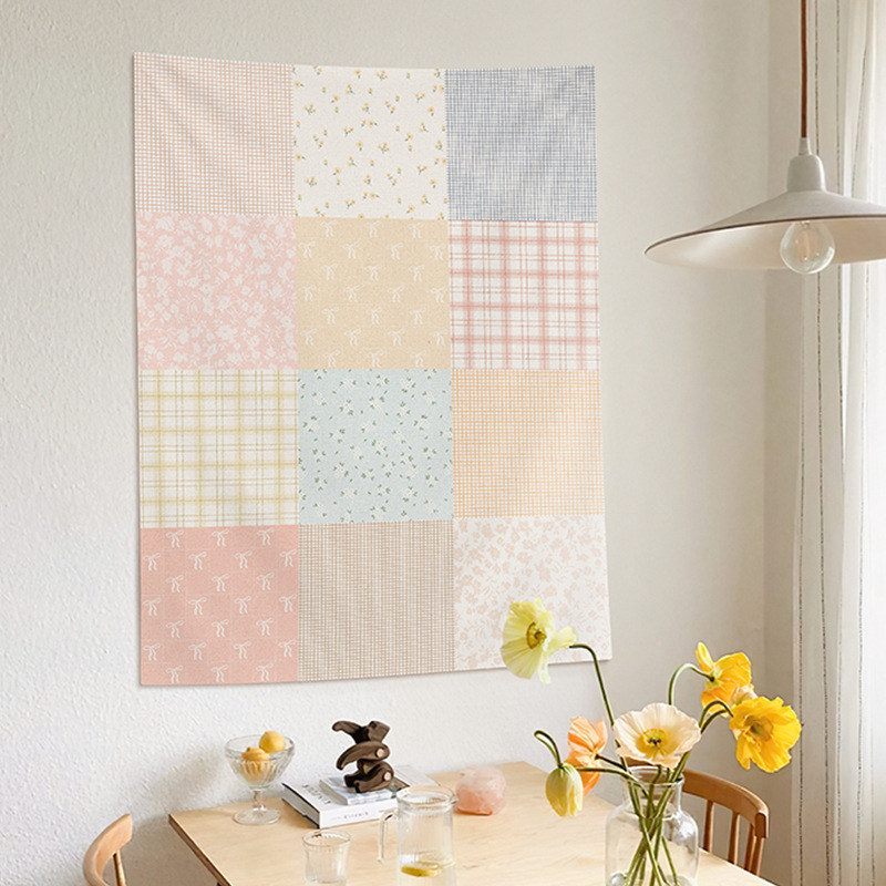 Casual Hanging Cloth Background Cloth Bedroom Layout Rental House Tapestry Dormitory Renovation Living Room Sofa Background Decorative Wall Cloth