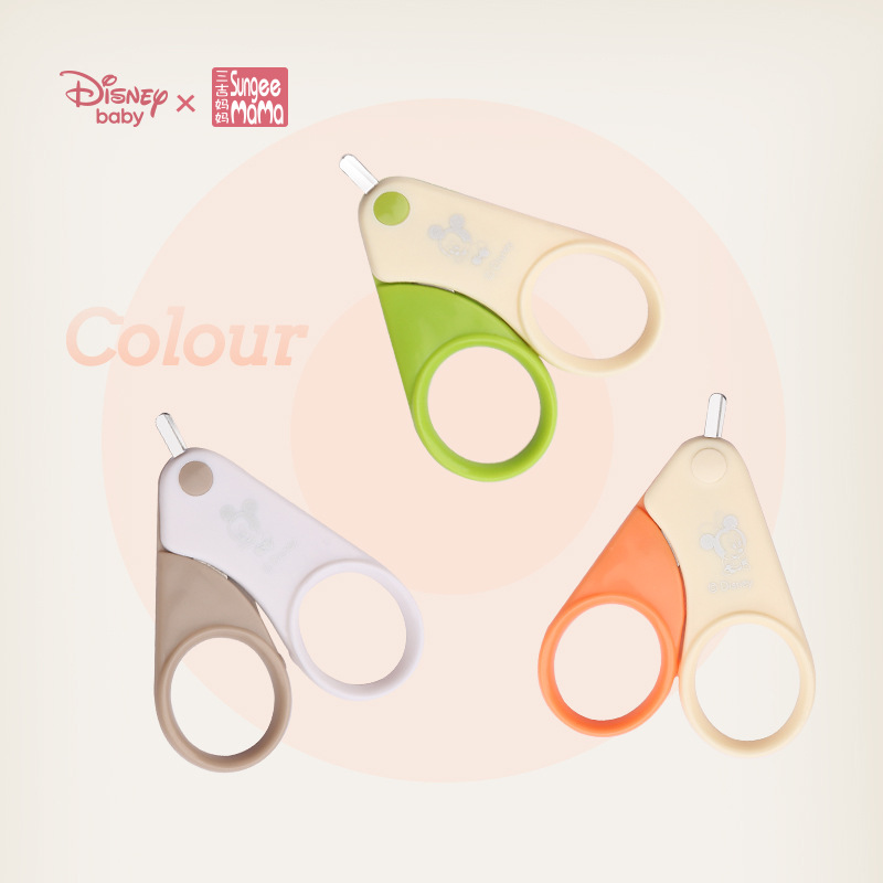 Disney safety anti-slip baby nail clipper children's nail scissors single scissor nail clipper infant nail clipper