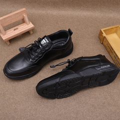 2022新款男士皮鞋休閒百搭頭層牛皮軟皮軟底運動鞋跑步鞋戶外男鞋