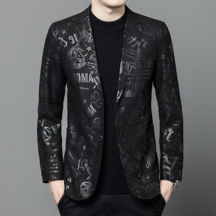 GBN7013 Autumn and Winter New Haining Genuine Leather Suit Leather Men's Cowhide Jacket Coat P580