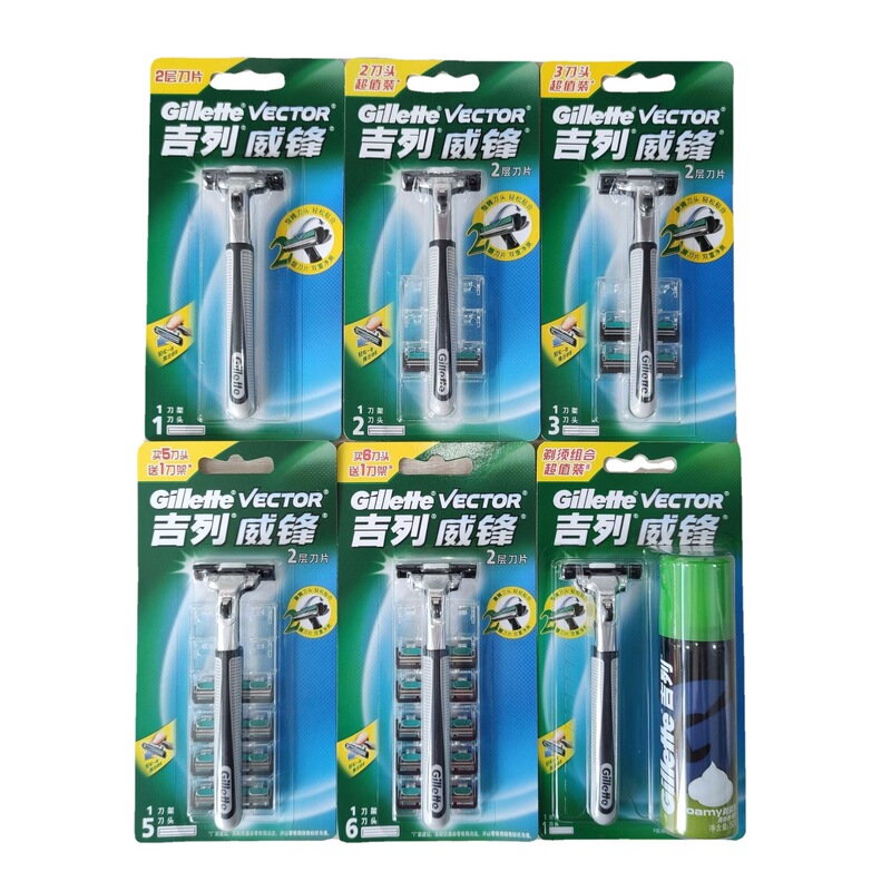 Authentic Ji Manual Razor with Rotating Double-Layer Blades, Speed 3, Sharp Edge 3