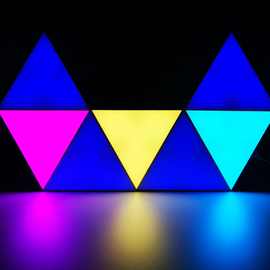 网红专利灯触摸灯拼装大款三角形背景壁灯模块灯手触摸三角模块灯