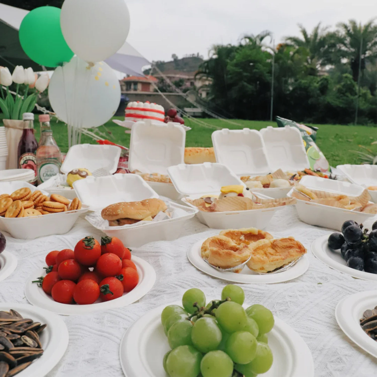 화이트 피크닉 천 90*150cm [1-2인]