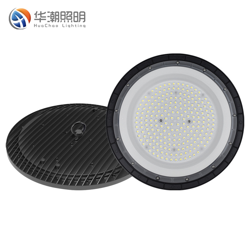 Redondo ultrafino DOB Lineal ufo Lámpara de industria y minería Taller de fábrica Iluminación de almacén Patio Lámpara de alto techo Led OVNI Lámpara