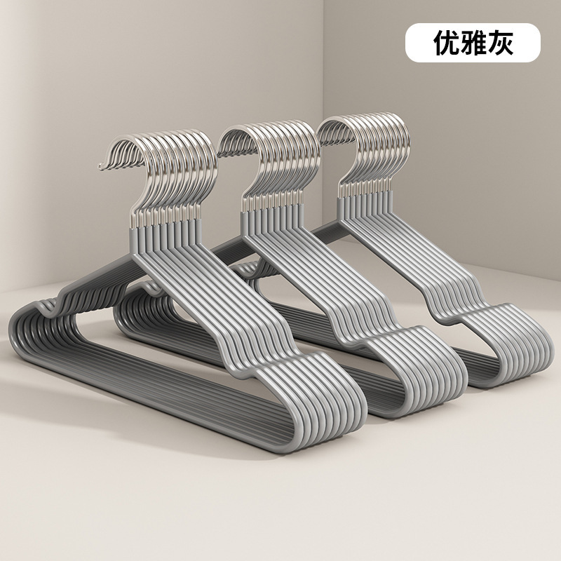 磨砂加粗衣架新款特粗衣架成人衣架浸塑防滑无痕衣撑子晾儿童衣架|undefined