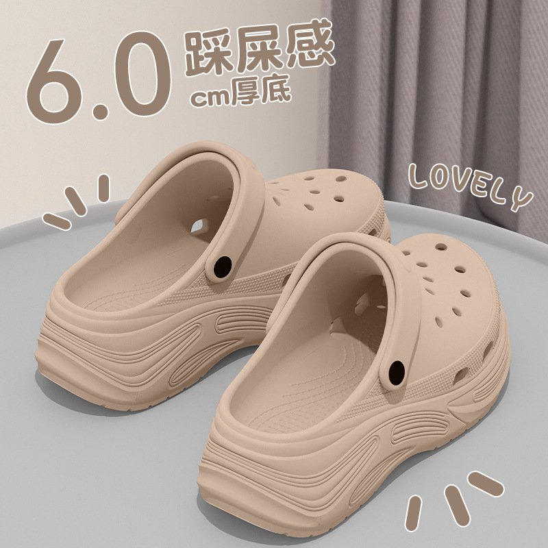 女性用厚底下駄、女性用増量バブルシューズ、滑り止めつま先カバー、アウターウェア、トレンドのネットセレブサンダル|undefined