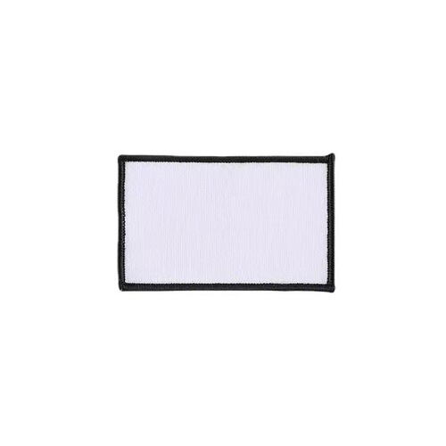 Adhesive digital printed fabric patch blank DIY patch white hot stamping embroidery patch diy patch heat transfer printing embroidery patch