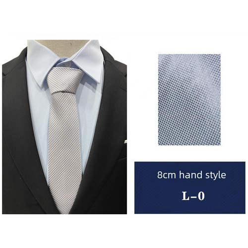 Suit lapel tie business style zipper-type knot-free blue black men's tie red stripe