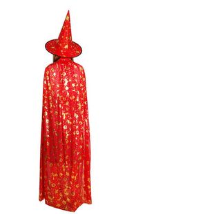 Halloween Costume Children's Adult Makeup Costume Props Bronzing Hat Pumpkin Cloak Witch Cloak Witch Cloak