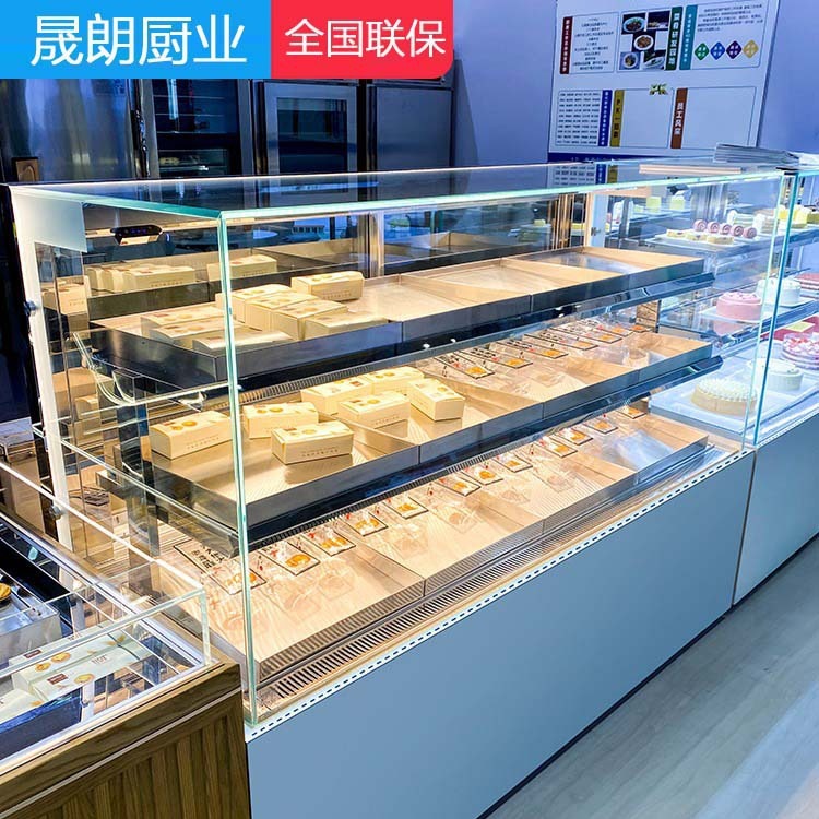 蛋糕柜商用弧形直角前后开门慕斯柜饮料保鲜风冷展示柜冷藏展示柜