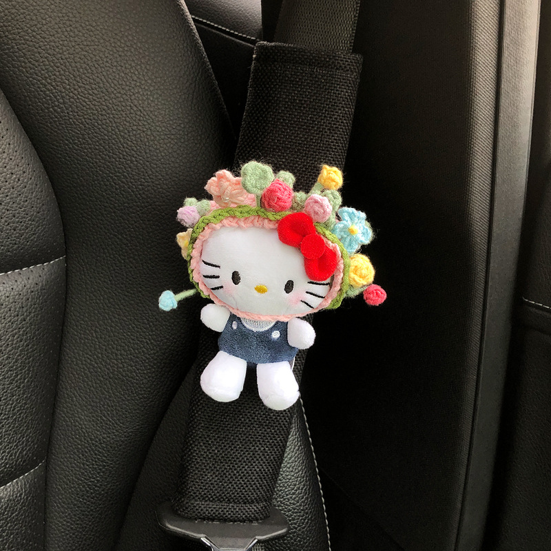 Cinturón de seguridad de automóvil creativo y encantador, cubierta de hombro, cuello de estrangulamiento, dibujos animados generales, parejas de alto nivel.