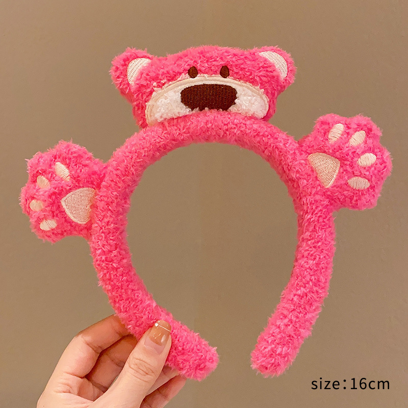 Diadema de oso de doble palma tridimensional
