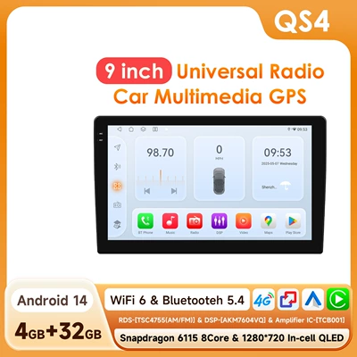 DVD Navigation — reversing image all-in-one machine - 432g-wifi4g-version-6115-carplay-eight-core-9-inch-universal-machine