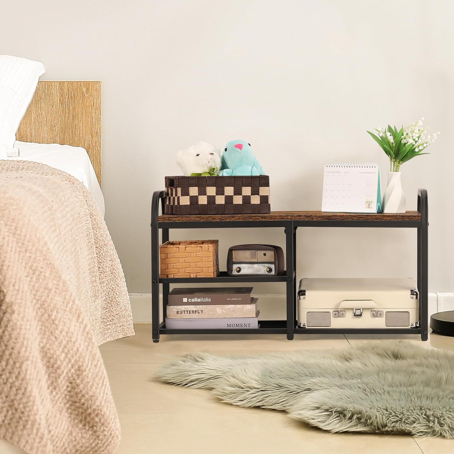 跨境专供板式鞋柜可坐着换鞋凳玄关处鞋子收纳架家用鞋子整理架