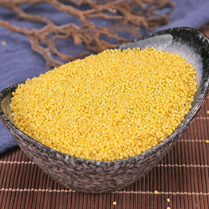 North Shu Mi Glutinous Millet 北秫米 Dried Grain for Congee and Herbal Decoctions 500g in use