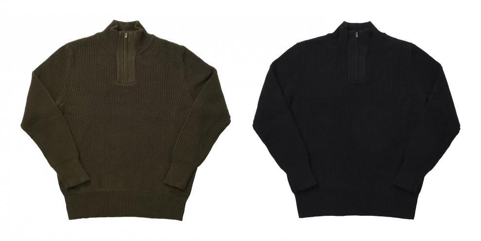 Half Zip Stand Up Collar Sweater, Men's Autumn And Winter Knitted Sweater, Thread Sweater, Hoodie Trend_voghion.com