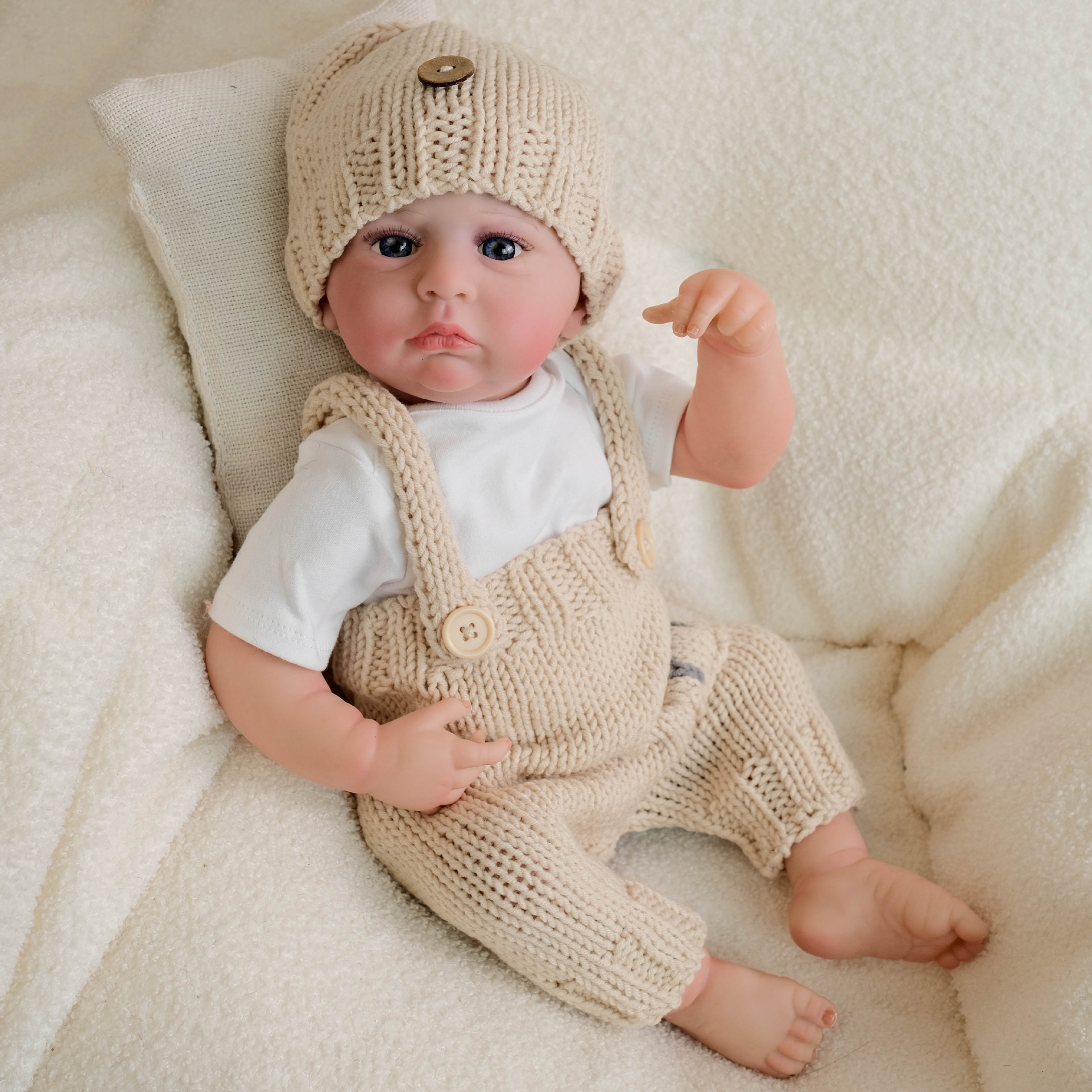Mono cachico de 19 pulgadas, muñeca de simulación de renacimiento cameron, regalos navideños para niños, fuentes transfronterizas