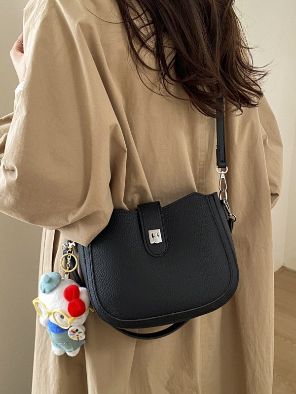 Lichi de alta sensación bolso de cubo de mano mujer 2026 venta caliente nueva moda lujosa versátil bolso de hombro image 3