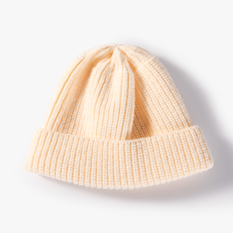 Sombrero de punto otoño e invierno cálido sombrero de lana de color sólido para hombres y mujeres mismo estilo pareja padre-hijo sombrero protección para los oídos cara adelgazante estilo coreano