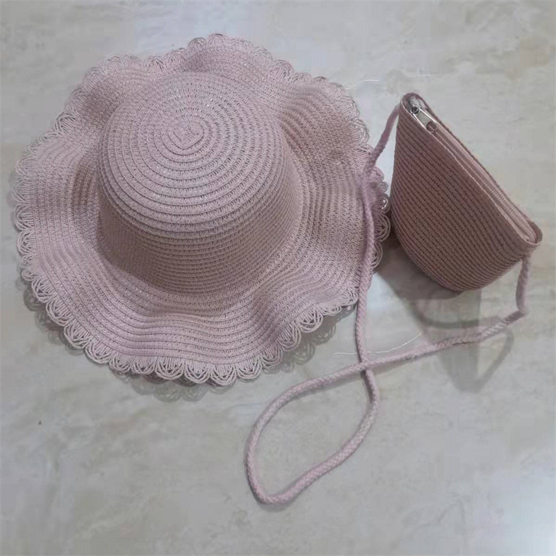 Light plate wavy edge straw hat (color can be noted)