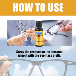 Glass Scratch Repair Liquid-Glasses Scratch Repair Resin-No Sanding Needed Anti-Scratch Care Cream to Remove Scratches