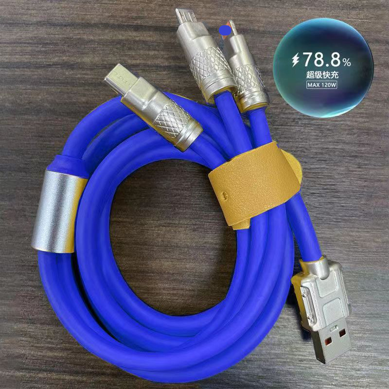 お客さん三合一データ線超速充太りledランプ付き発光6.0亜鉛合金安卓三頭|undefined