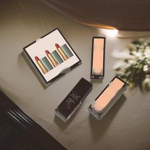 Sample Color Pearlescent Beauty Lipstick Lip Gloss Blue Lipstick Set Lip Plumping Mini Moisturizing Three-Piece Moisturizing Hair Replacement