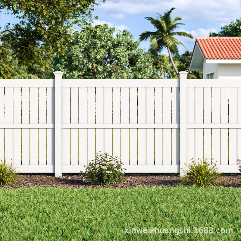 Pvc American Privacy Fence European and American Garden Courtyard Green Belt Privacy Fully Enclosed Outdoor White Privacy Fence