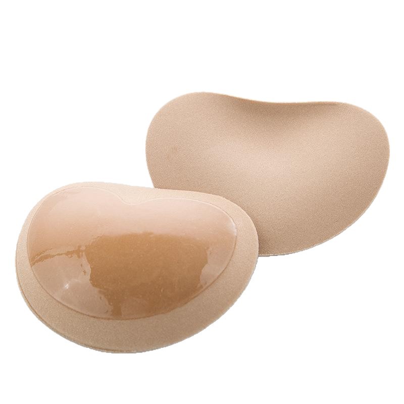 Almohadillas triangulares autoadhesivas para el pecho, invisibles, para traje de baño o bikini, de silicona con expansión exterior.