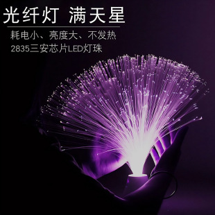 Starry Sky Night Light Fiber Optic Light Starry Sky Bedside Bedroom Sleep Creative Dream Ins Romantic Night Light Instrument Table Lamp