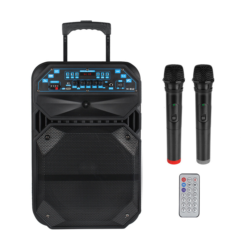 12インチ広場舞音響bluetoothスピーカー屋外k歌無線マイク大出力演出移動レバースピーカー|undefined